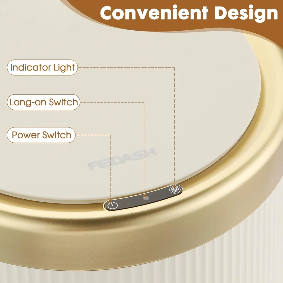 Automatic Motion Sensor Bathroom Trash Can with Lid, 2.8 Gallon Touchless Trash - Image 3 of 4