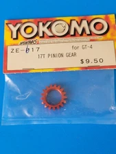  Yokomo GT-4 17T Pinion Gear ZE-617 Vintage RC Part