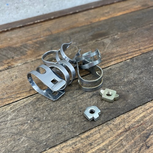 Vintage Brake Lever Clamps Lot Shimano Dia Compe Mount Drop Bar Nut Clamps Nuts - Picture 4 of 8
