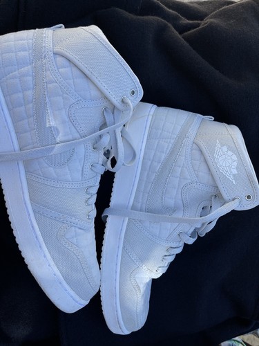 Size 9.5 - Jordan AJKO Quilted High Pure Platinum - Picture 3 of 6