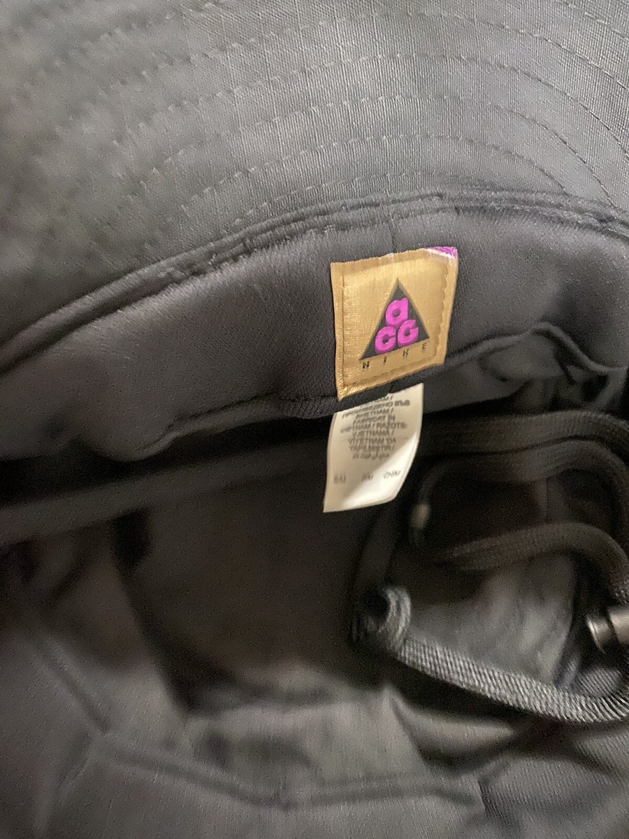 Nike ACG Bucket Hat Black CU6525-010 Size S/M Tailwind Nike ACG Bucket Hat Black CU6525-010 Size S/M Tailwind
