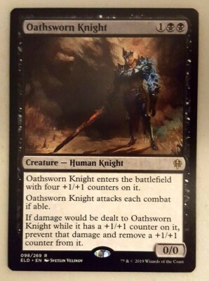 1x Oathsworn Knight Mtg Magic the Gathering Throne of Eldraine 