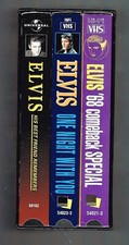 Elvis Presley The Concert Collection of 3 VHS