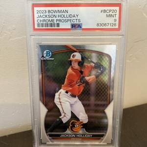 PSA9 Bowman Sterling くさり JACKSON HOLLIDAY Tek-Blue 25枚限定 