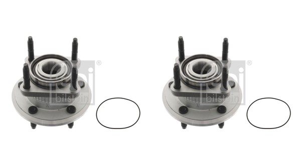 Febi Bilstein 2X Radnabe Radlagersatz Hinten FüR Jeep Commander Grand Cherokee-image
