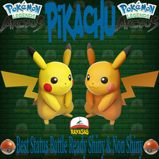 Pikachu Shiny 6iv Alpha Non Shiny Best Stats Pokemon Legends Arceus