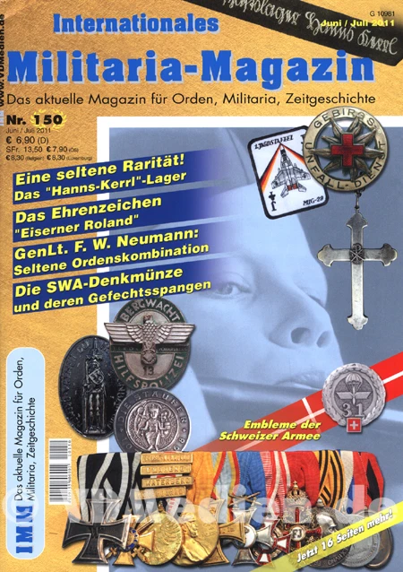 Internationales Militaria-Magazin IMM 150, Südwestafrika-Denkmünze, Abzeichen...