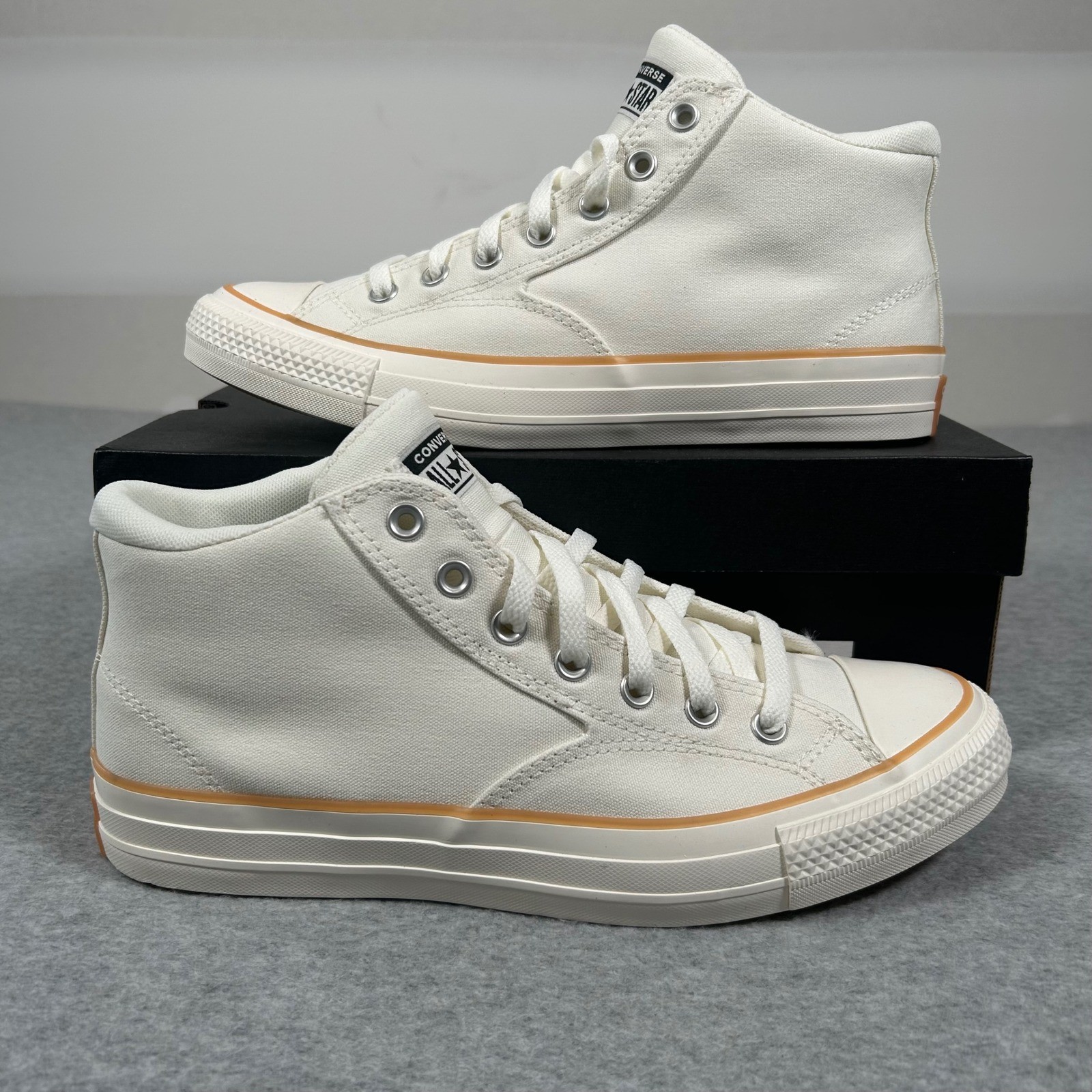 Converse Malden Street Mid Top Vintage White Sneakers Men Size 10 Egret Gum-image