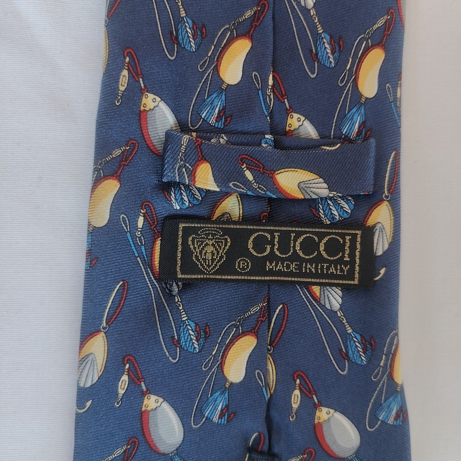 Navy Blue Fish Lure Geometric — view 5