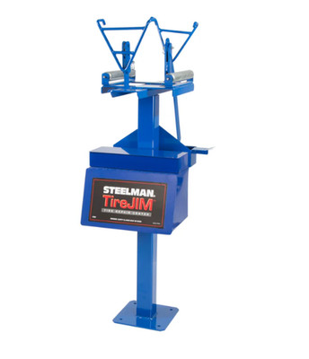 STEELMAN 97743 All-in-One Tire Jim Flat Repair Station with Roller Head Assembly