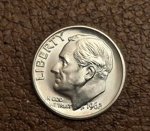 1962 ROOSEVELT DIME Coin  condition VERY GOOD (see photos) #2