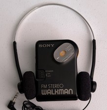 Sony SRF-36 Walkman Portable FM Radio Stereo Receiver w/ Clip- Black