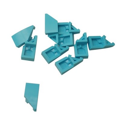 10 NEUE LEGO Wedge 2 x 1 x 2/3 with Stud Notch Right Mittlere Azure
