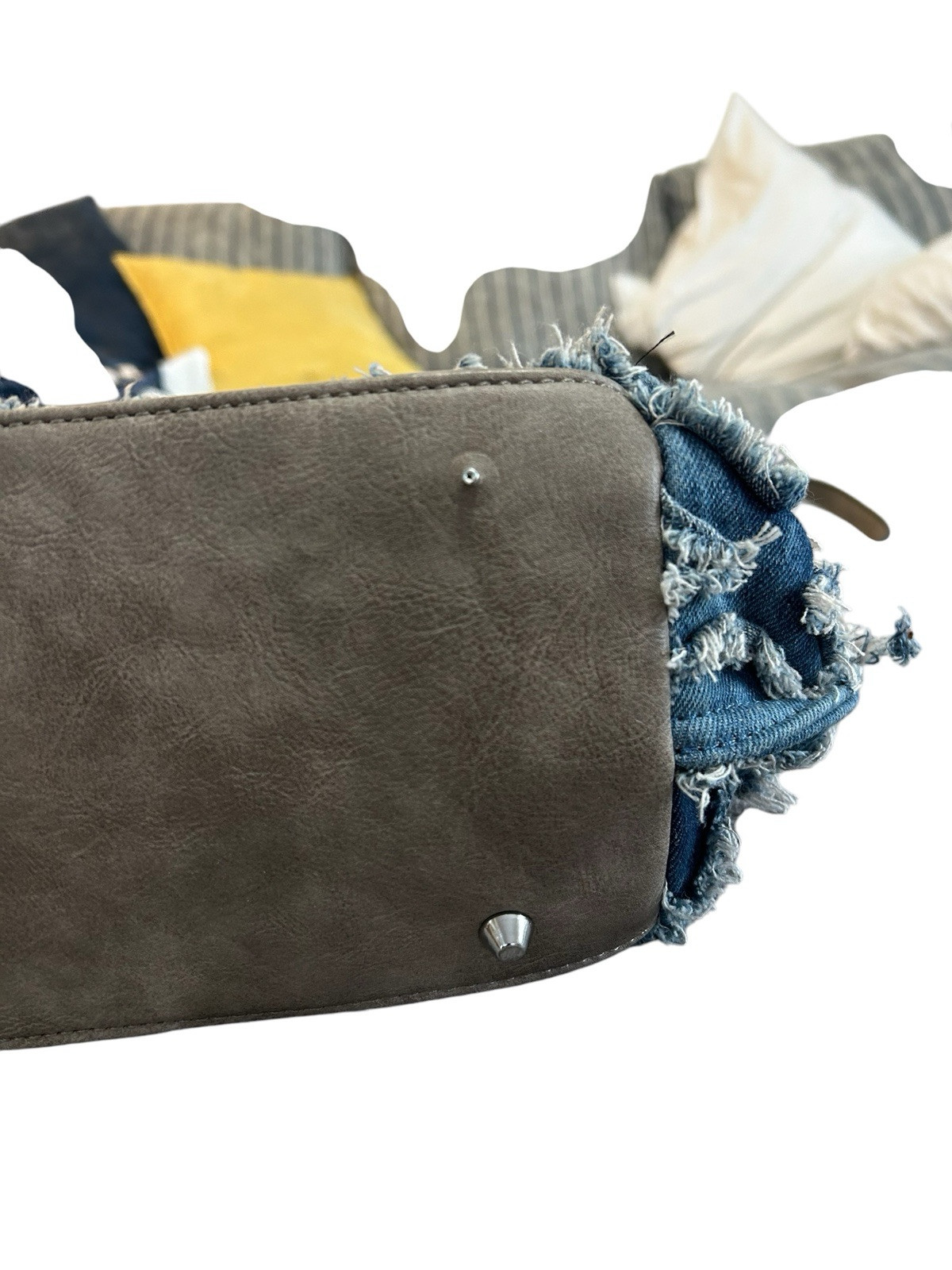 MMS Design Studios Denim Patchwork Handbag (missi… - image 7