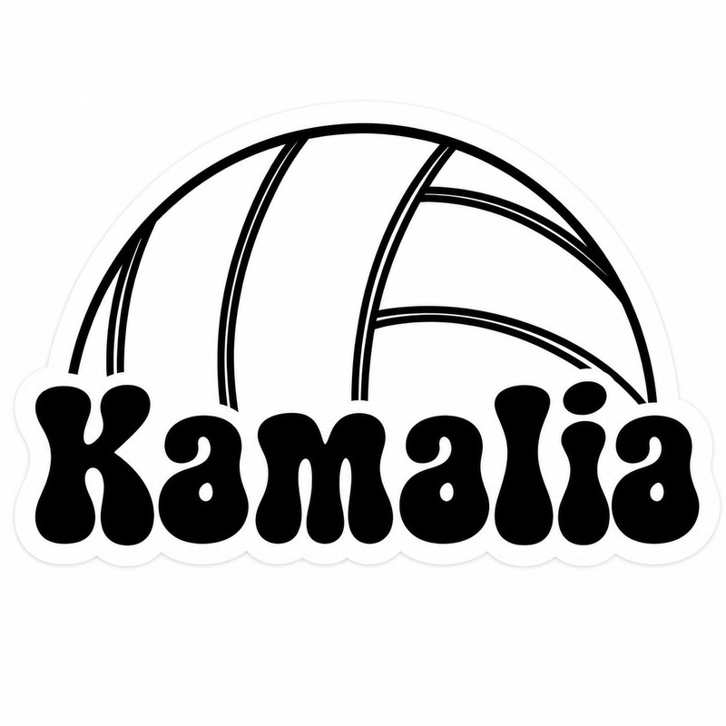 Team Personalized Volleyball Locker Magnets  Cutouts| Custom Names Digital