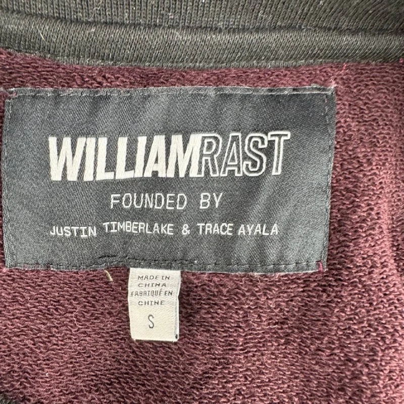Sudadera Pullover Híbrida William Rast Para Hombres Borgoña Talla S Foto 4 de 4