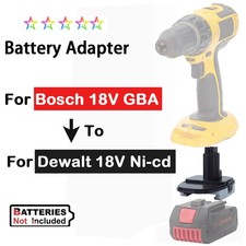 1x Adapter Converter For Bosch 18V Lithium Battery to for Dewalt 18V Ni-cd Tools
