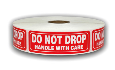 1x3 Do Not Drop HWC Labels Shipping Mailing Fragile Stickers (5) RLS of 300 EA
