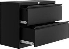 Heavy Duty 2Drawer Metal File Cabinet Lock,Vertical Storage Organizer for Office