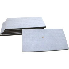 6 72 Slot Gray Foam Ring Display Tray Inserts