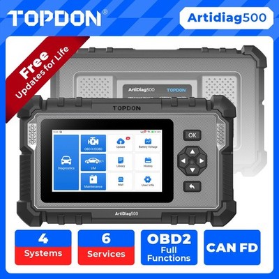 TOPDON ARTIDIAG AD500 OBD2 SCANNER ~ ENGINE ABS SRS TRANSMISSION CAR DIAGNOSTIC