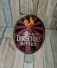 COURAGE Brewery  DIRECTORS BITTER  Beer Pump Clip METAL
