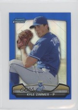 2013 Bowman Chrome Risin' thru the Ranks Refractor Blue 88/250 Kyle Zimmer g2u