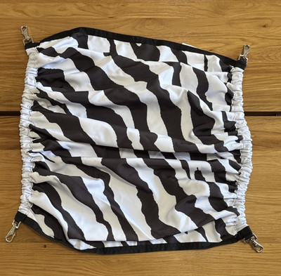 Bucas Buzz Off Fly Sheet Replacement Belly Band Zebra - XL  (Fits Sheets 81-86'')