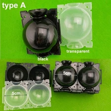 5x black Transparent High pressure nursery tray5cm Plant Rooting grow Ball box