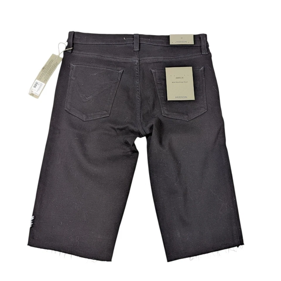 Hudson Amelia 中腰及膝短黑色 28 码 — 第 3/4 张图片