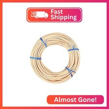 GNIEMCKIN  8 Spline, 66 Ft Reed Spline, Natural Cane Webbing Roll, and Round Re