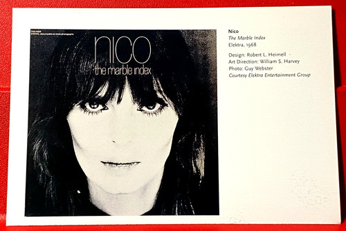 Nico The Marble Index Album Cover Art PICTURE / PRINT 5.5" x 3.5" Mini