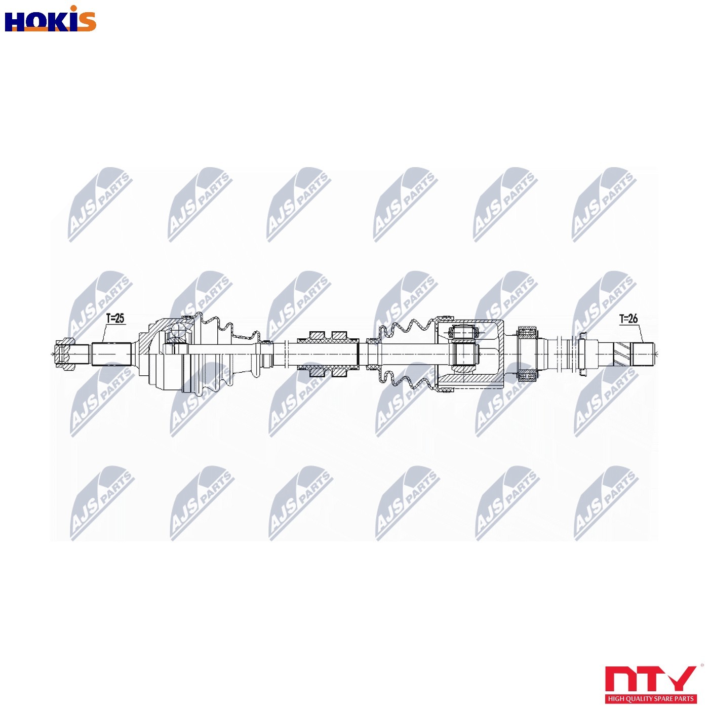 NTY Drive Shaft NPW-NS-102 For Nissan Right Front Axle 926 mm Differential 26 - Image 7