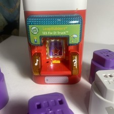 LeapFrog LeapBuilders 123 Fix-It Truck Smart Star Cube With 5 Cubes