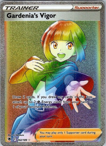 Gardenia's Vigor (Secret) Holo Secret Rare SWSH10: Astral Radiance 202/189 NM