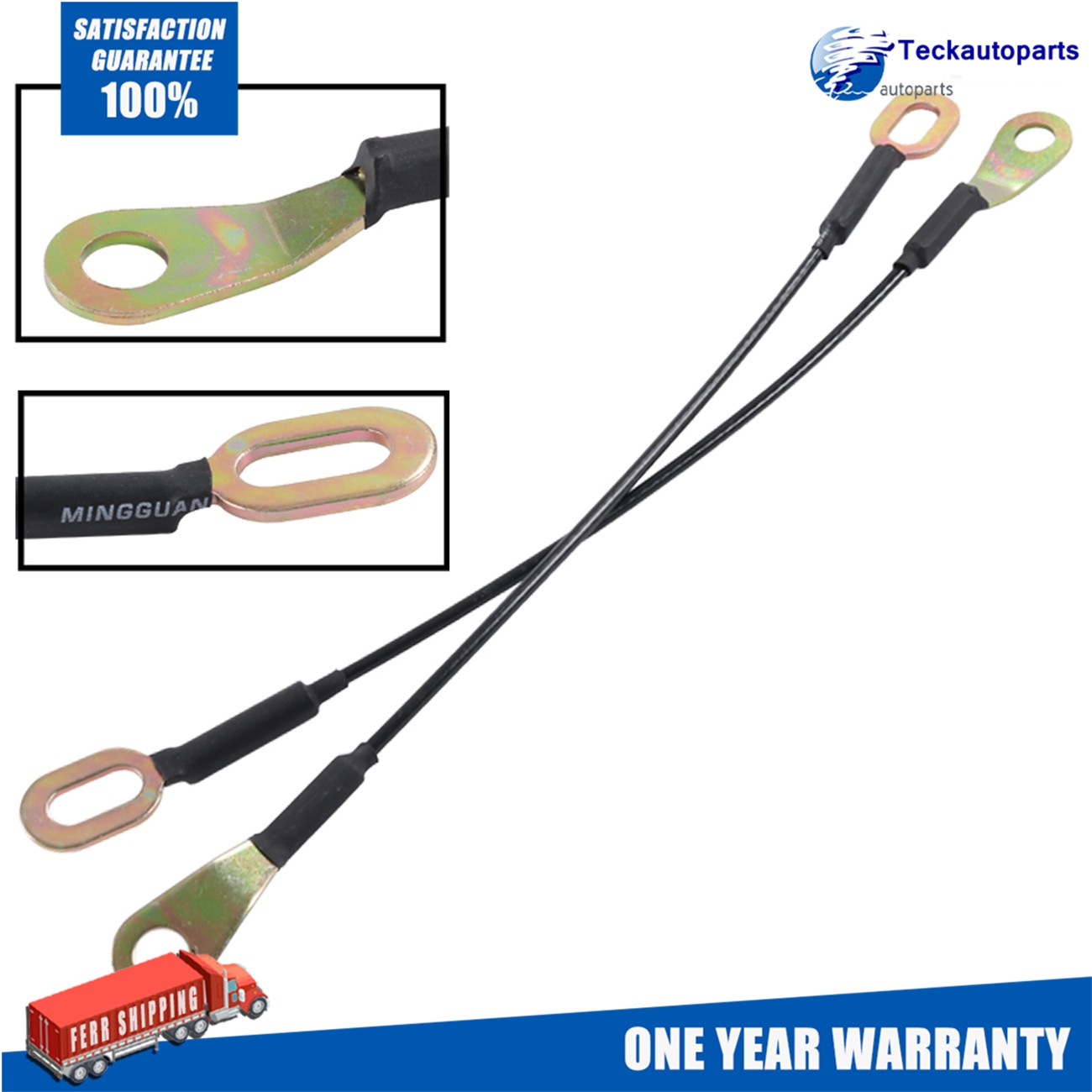 2X Rear Tailgate Wire Cable Strap Fits Ford Ranger Mazda B2500 BT50 UH70-65-760