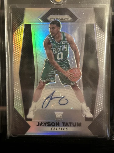 2017-18 Panini Prizm Jayson Tatum Silver Prizm Auto Rookie RC Celtics