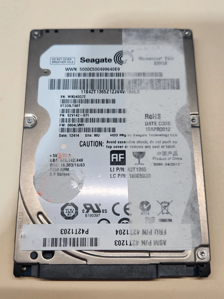 Seagate 320 GB Internal Hard Disk Drives for sale - eBay