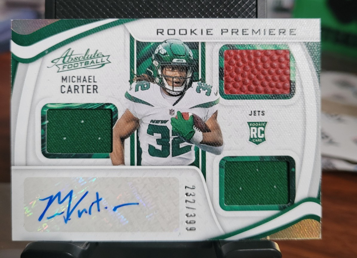 Michael Carter Panini Absolute #229 Autograph