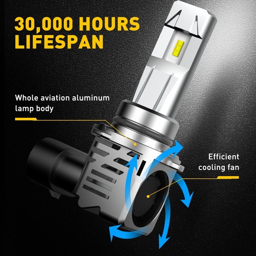 AUXITO Cool White HB4 9006 LED Headlight Bulb Kit Low Beam Super Bright 24000LM - Picture 5 of 11