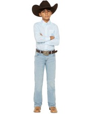 Wrangler Boys' Retro Little ' Light Wash Cloverdale Slim Bootcut Stretch -