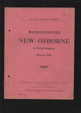 vieux papiers catalogue: OSBORNE  (matériel agricole)  2 documents  1911 C258