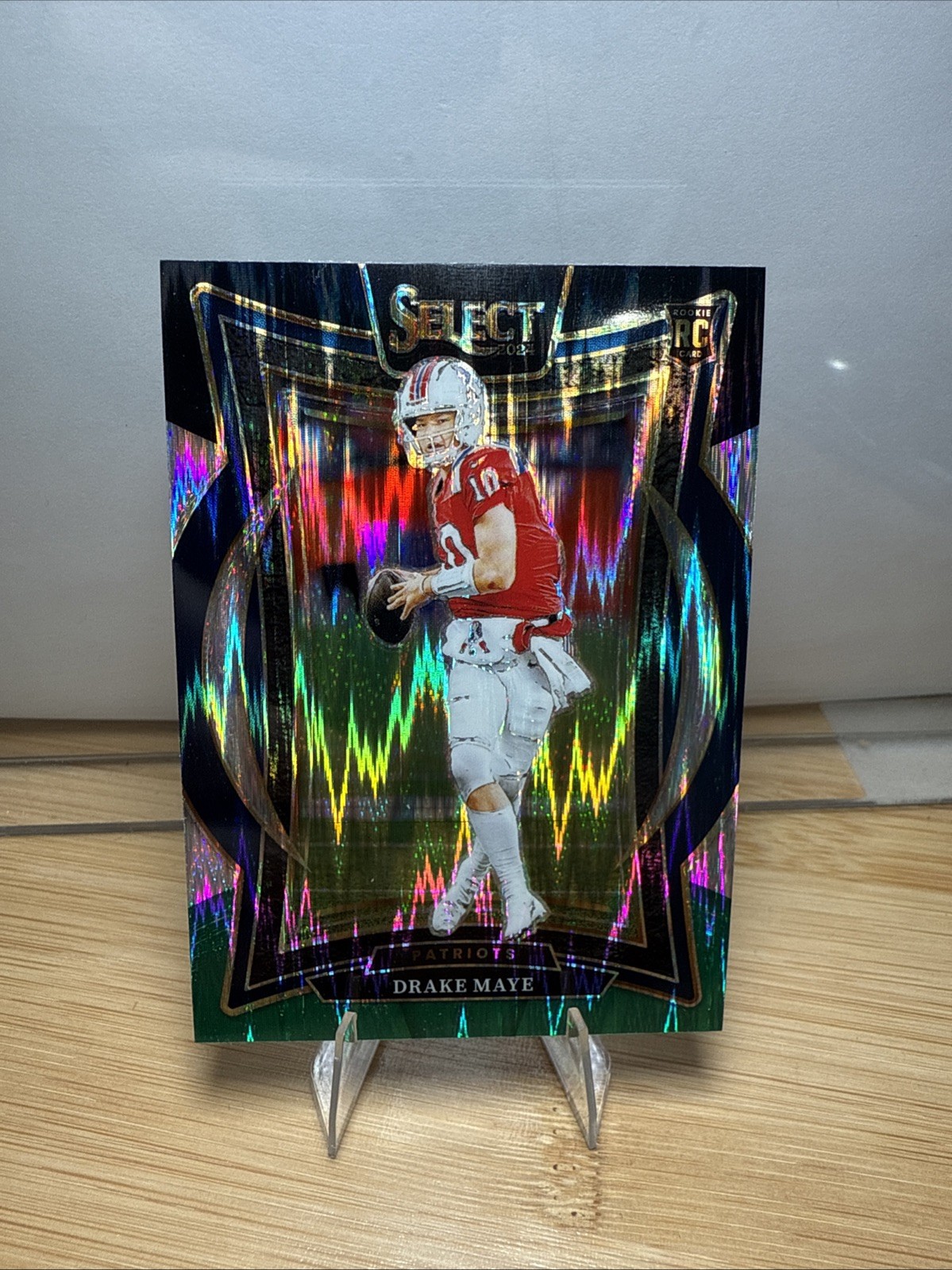 2024 Panini Select Concourse Black and Green Shock DRAKE MAYE (RC) #27 Patriots