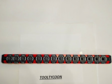 Snap-on Tools New Red 38 Drive Sae 14 Post Lock-a-socket Rail Las38sr