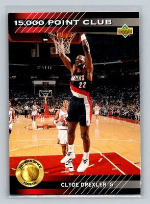 1992-93 Upper Deck 15000-Point Club #PC13 Clyde Drexler Portland Trail Blazers