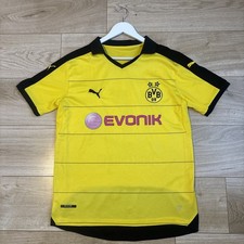 Borussia Dortmund 2016/17 Home Shirt Men&rsquo;s Large Aubameyang #17 Puma Bundesliga