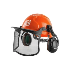 Husqvarna 592752601 Chainsaw Helmet with Metal Mesh Face Shield, Adjustable E...