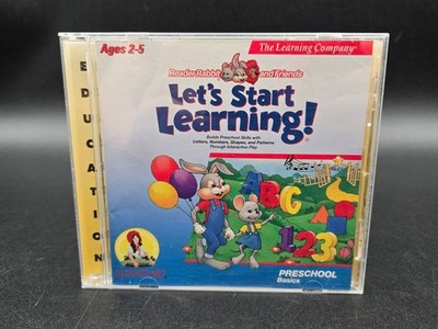Reader Rabbit Lets Start Learning Preschool Basics PC CD ROM Game 1995