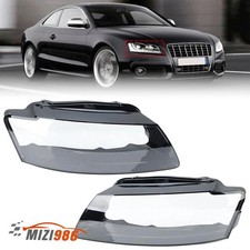 2x Für Audi A5 S5 2008-2012 Scheinwerferglas Set Linse Abdeckung Links Rechts