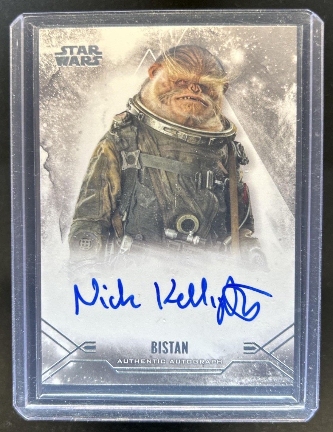 2025 Star Wars Smugglers Outpost Nick Kellington Bistan Stellar Auto #SSA-KEL